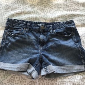 Loft Jean shorts with cuff